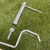 Bodemverankering voetbaldoelen 55 De ideale manier om uw verplaatsbare aluminium voetbaldoelen in een zachte ondergrond te verankeren.